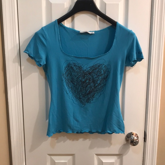 ⚡️FINAL PRICE⚡️ Moschino/Moschino Jeans Vintage Heart Top - Picture 2 of 13